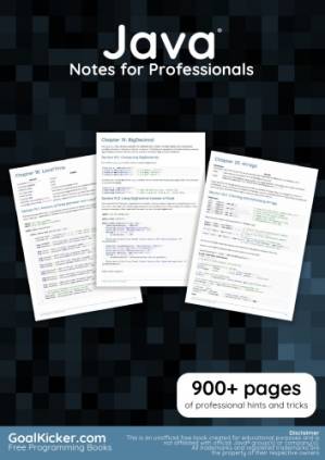 دانلود کتاب Java Notes for Professionals