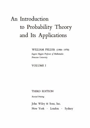 دانلود کتاب An Introduction Probability Theory to and Its Applications