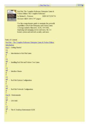دانلود کتاب Red Hat: the complete reference: Enterprise Linux & Fedora edition