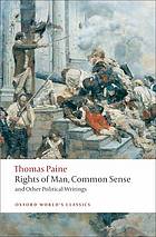 دانلود کتاب Rights of man, Common sense, and other political writings