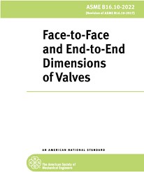 دانلود کتاب ASME B16.10-2022 Face to face and end to end dimensions of valves