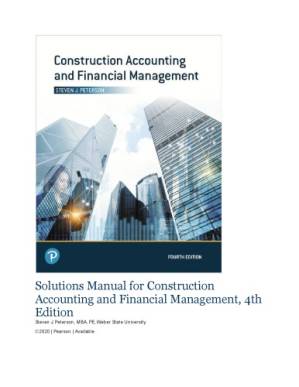 دانلود کتاب Solutions Manual for Construction Accounting and Financial Management,