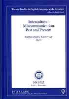 دانلود کتاب Intercultural miscommunication past and present