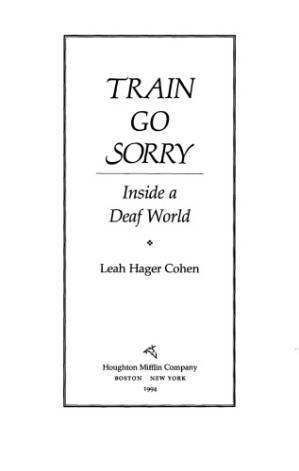 دانلود کتاب Train Go Sorry: Inside a Deaf World