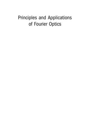 دانلود کتاب Principles and Applications of Fourier Optics