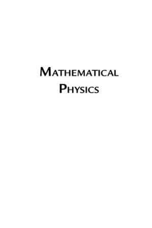 دانلود کتاب Mathematical physics (Mathematical Methods for Physical Science)