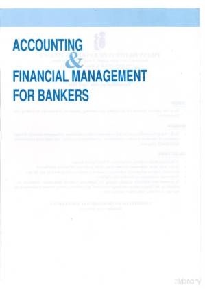 دانلود کتاب Accounting and Financial Management For Bankers.