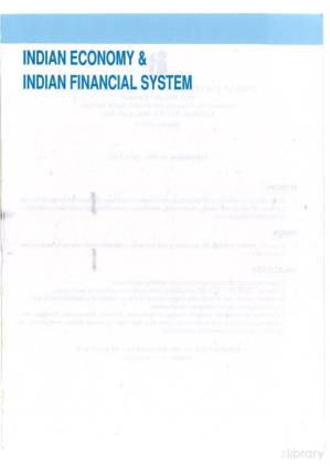 دانلود کتاب India Economy and Indian Financial System