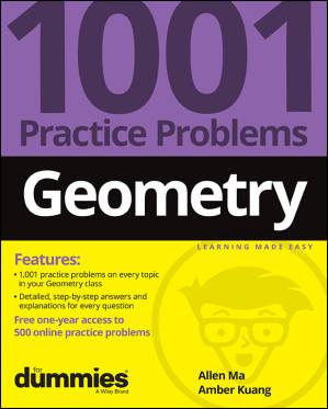 دانلود کتاب Geometry: 1001 Practice Problems for Dummies