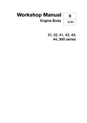 دانلود کتاب Workshop Manual Group 21 Engine Body: 31, 32, 41, 42, 43, 44, 300 series