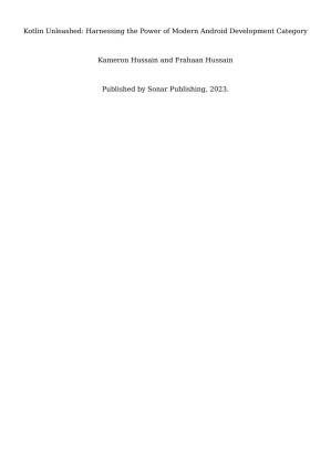 دانلود کتاب Kotlin Unleashed: Harnessing the Power of Modern Android Development Category