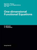 دانلود کتاب One-dimensional Functional Equations