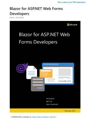 دانلود کتاب Blazor for ASP.NET Web Forms Developers – Updated to .NET 8