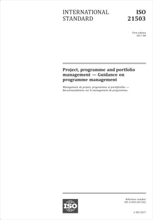 دانلود کتاب ISO 21503: Project, programme and portfolio management — Guidance on programme management