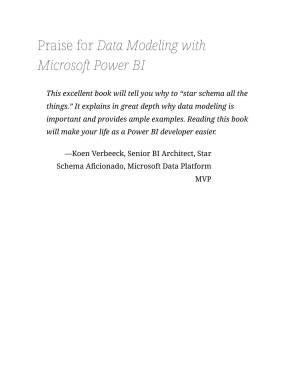 دانلود کتاب Data Modeling with Microsoft Power Bi