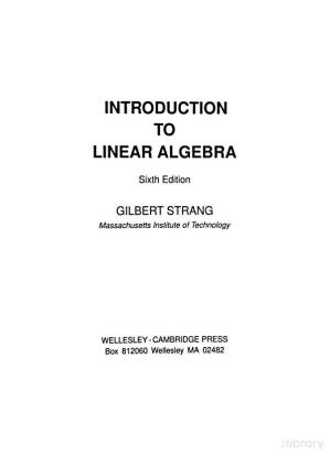 دانلود کتاب Introduction to Linear Algebra: Sixth Edition