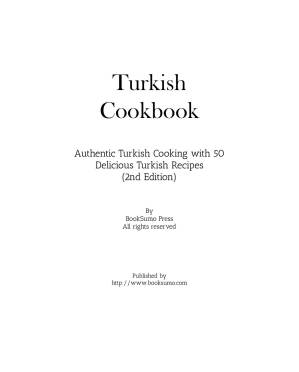 دانلود کتاب Turkish Cookbook Authentic Turkish Cooking With 50 Delicious Turkish Recipes