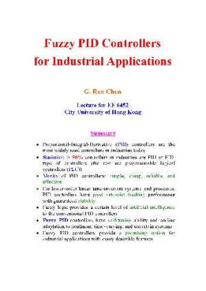 دانلود کتاب Fuzzy PID controllers for industrial applications