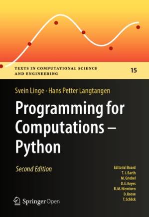 دانلود کتاب Programming For Computations – Python: A Gentle Introduction To Numerical Simulations With Python 3.6