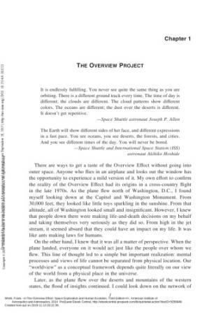 دانلود کتاب The Overview Effect: Space Exploration and Human Evolution, Third Edition
