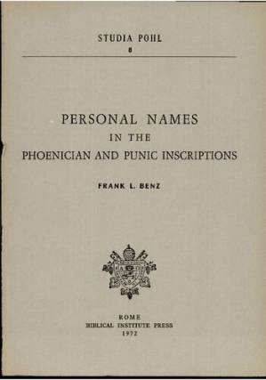 دانلود کتاب Personal Names in the Phoenician and Punic Inscriptions