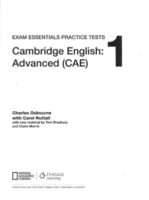 دانلود کتاب Exam Essentials Practice Tests: Cambridge English: Advanced (CAE) 1 With Key