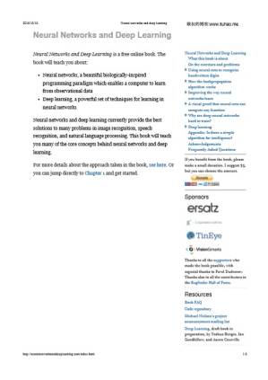 دانلود کتاب Neural networks and deep learning