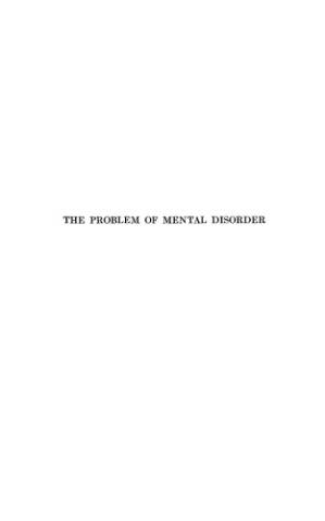 دانلود کتاب The problem of mental disorder a study