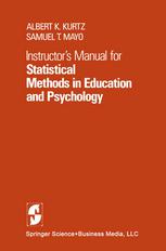 دانلود کتاب Instructor’s Manual for Statistical Methods in Education and Psychology
