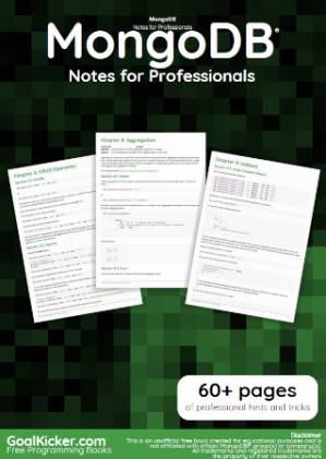 دانلود کتاب MongoDB Notes for Professionals