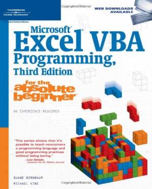 دانلود کتاب Microsoft Excel VBA Programming for the Absolute Beginner