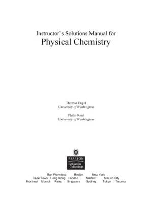 دانلود کتاب Instructor’s Solution Manual for Physical Chemistry
