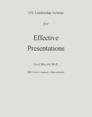 دانلود کتاب 101 leadership actions for effective presentations