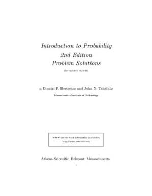 دانلود کتاب Introduction to Probability 2nd Edition Problem Solutions