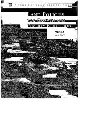 دانلود کتاب Land Policies for Growth and Poverty Reduction