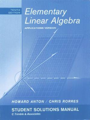 دانلود کتاب Elementary linear algebra, applications version: student solutions manual