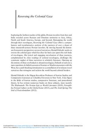 دانلود کتاب Reversing the colonial gaze : Persian travelers abroad