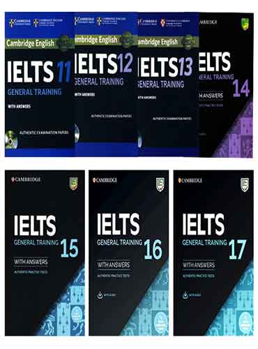 مجموعه کتاب های Ielts Cambridge 11 to 17 General