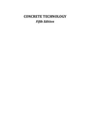 دانلود کتاب Concrete technology : theory and practice