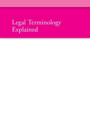 دانلود کتاب Legal Terminology Explained