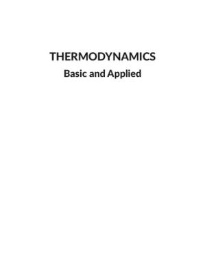 دانلود کتاب Thermodynamics: Basic And Applied