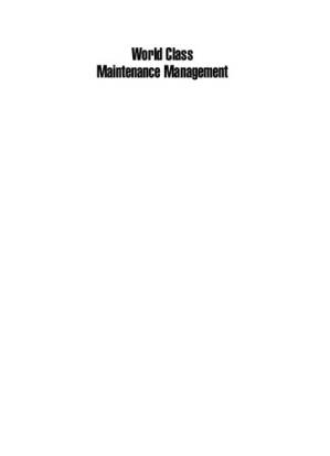 دانلود کتاب World Class Maintenance Management