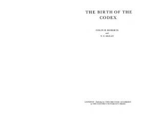 دانلود کتاب The Birth of the Codex