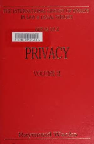 دانلود کتاب Privacy Volume II: Privacy And The Law
