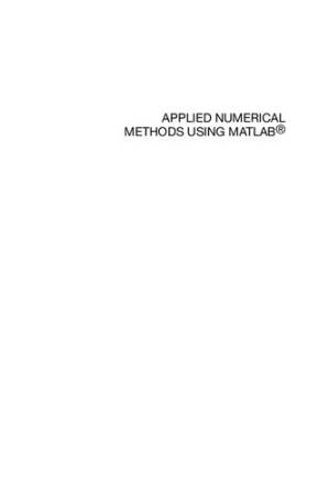 دانلود کتاب Applied numerical methods using MATLAB®