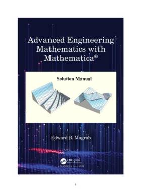 دانلود کتاب Advanced Engineering Mathematics with Mathematica (Solution manual)