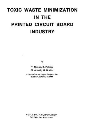 دانلود کتاب Toxic Waste Minimization in the Printed Circuit Board Industry