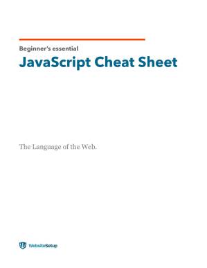 دانلود کتاب Beginner’s essential JavaScript Cheat Sheet