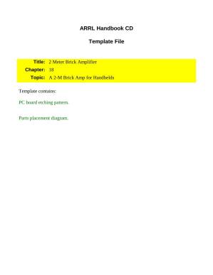 دانلود کتاب A 2 Meter Brick Amplifier (Template)