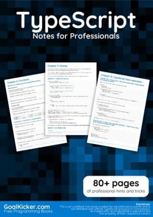 دانلود کتاب TypeScript Notes for Professionals